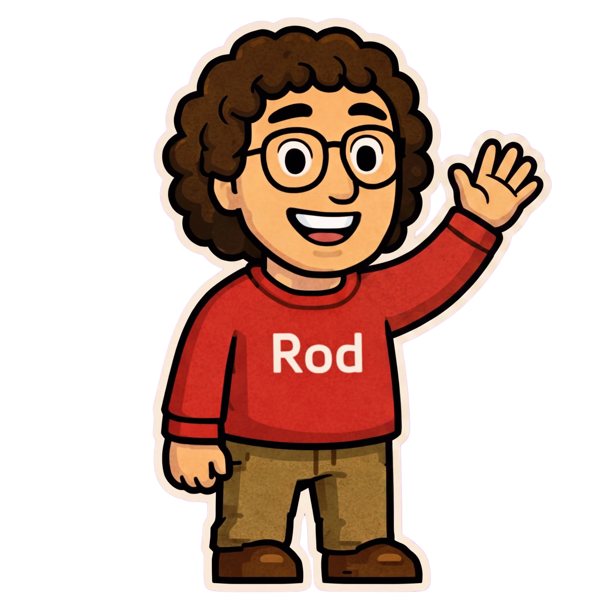Prof Rod waving hello